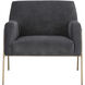 Cybil Polo Club Kohl Grey Lounge Chair